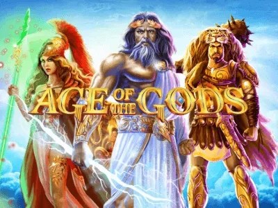 Age of the Gods slot icon by Playtech, available at rewards-casino