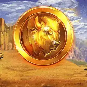 Buffalo Mania Megaways by Red Tiger Gaming, showcased at rewardscasino.fr – game logo