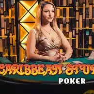 Caribbean Stud Poker casino game by Evolution – featured logo at rewards-casino