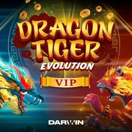 Table Games logo of Dragon Tiger Evolution VIP from Darwin Gaming at rewards-casino