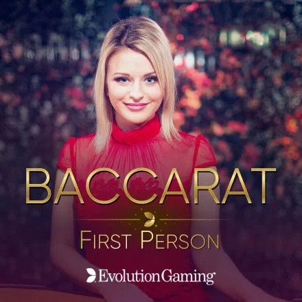 First Person Baccarat slot visual from Evolution available on rewardscasino.fr