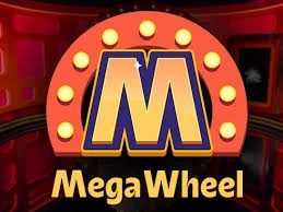 Mega Wheel slot logo by Pragmatic Play at rewards-casino
