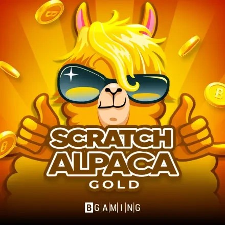 Scratch Alpaca Gold slot visual from BGAMING available on rewardscasino.fr